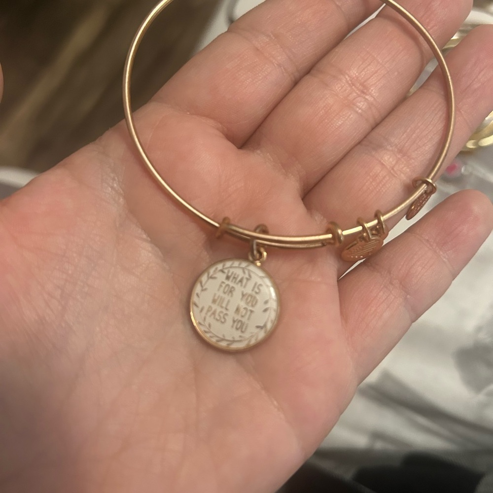 Alex and Ani Gold Charm Bangle Bracelet